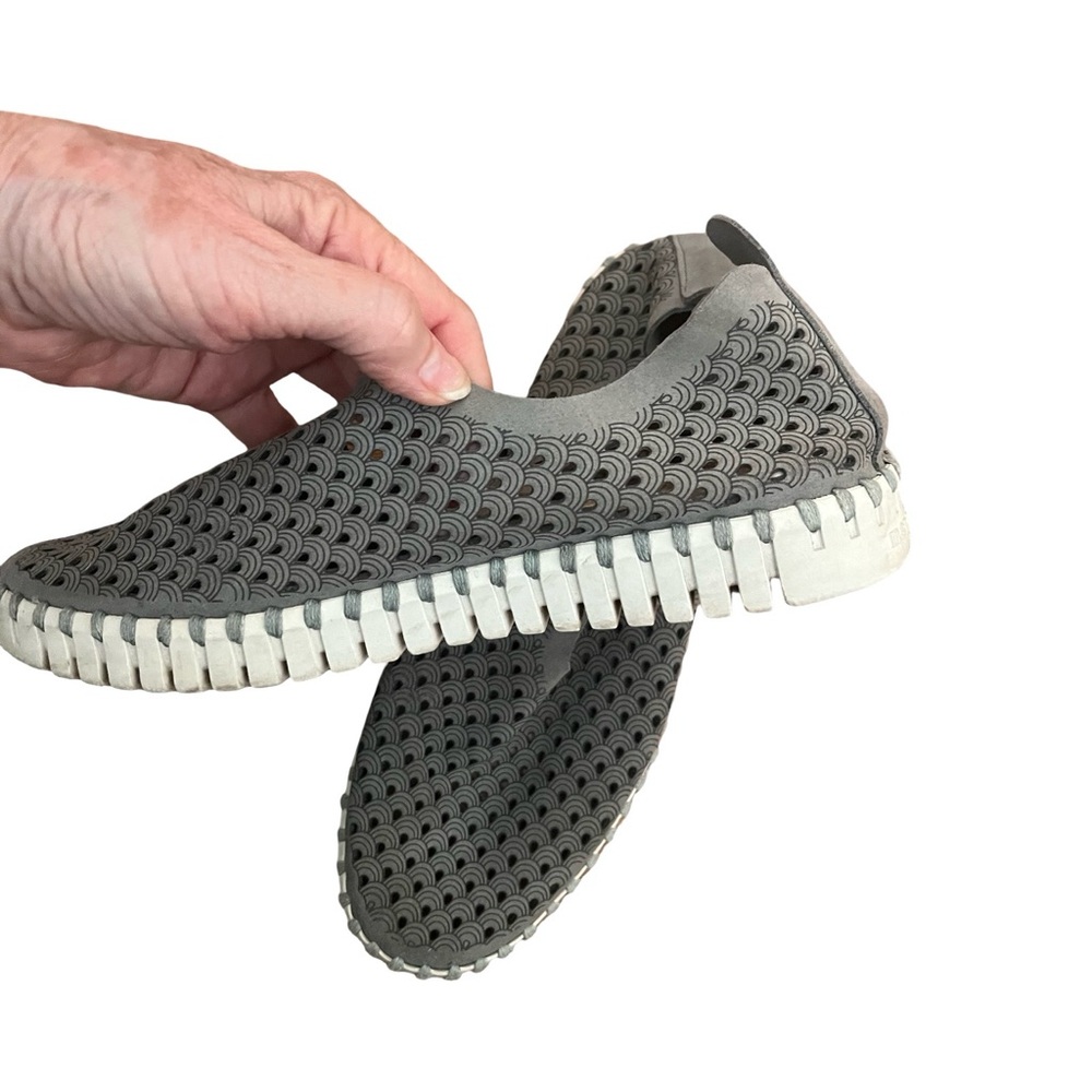 Ilse Jacobsen Gray Slip-On Loafers